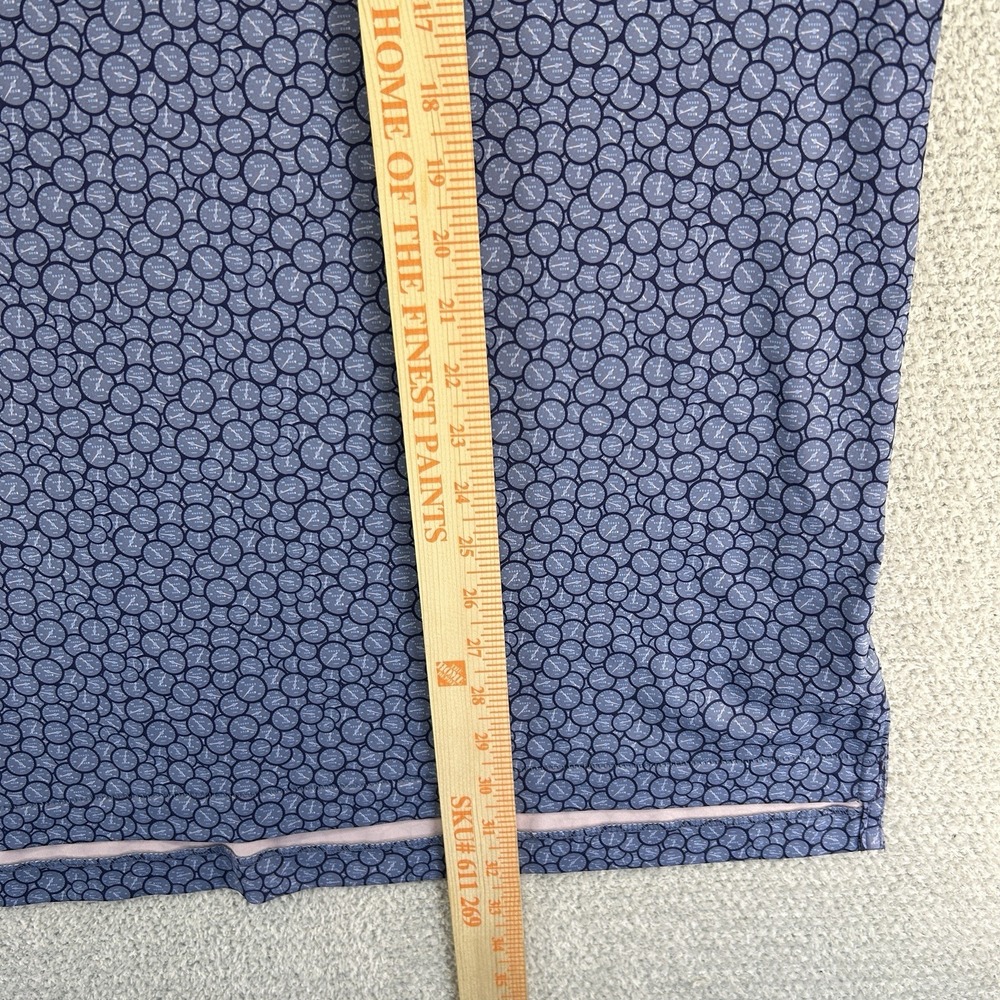 Peter Millar Polo Shirt Mens XL Blue Runner Performance Jersey Summer Comfort - Picture 16 of 16